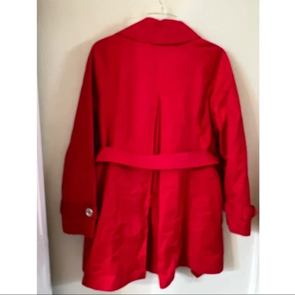 Michael Michael Kors, red double-breasted, trenchcoat size small - Picture 2 of 5